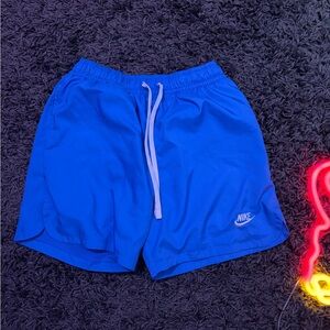 Blue Nike shorts